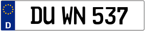 Trailer License Plate